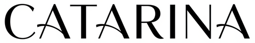 gere uma logo simples com o nome CATARINA na cor preta